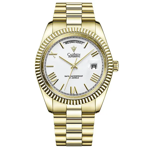Đồng Hồ Nam Cadisen C8185G-T6 Màu Vàng