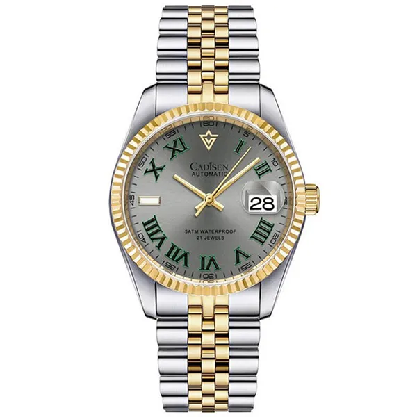 Đồng Hồ Nam Cadisen C8211G-T2 Màu Bạc Vàng