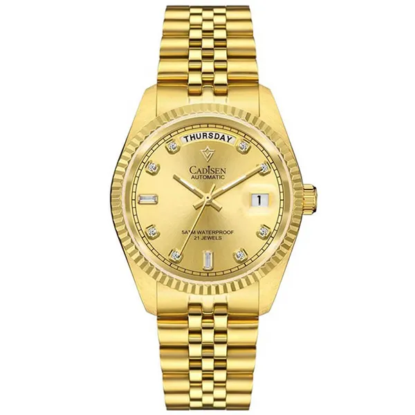 Đồng Hồ Nam Cadisen C8229G-T2 Màu Vàng Gold