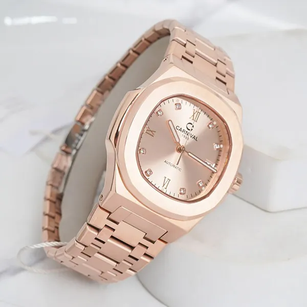 Đồng Hồ Nam Carniva 8160G-VH-NN Màu Vàng Hồng