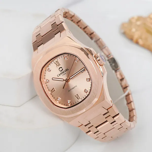 Đồng Hồ Nam Carniva 8160G-VH-NN Màu Vàng Hồng