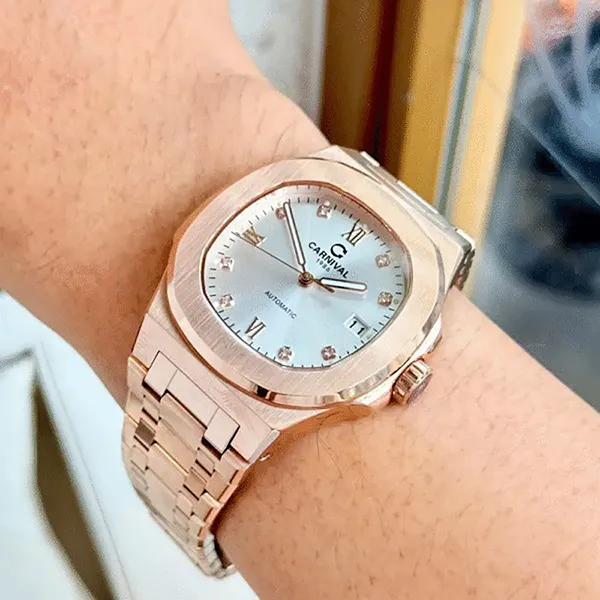 Đồng Hồ Nam Carniva 8160G-VH-T Màu Vàng Hồng