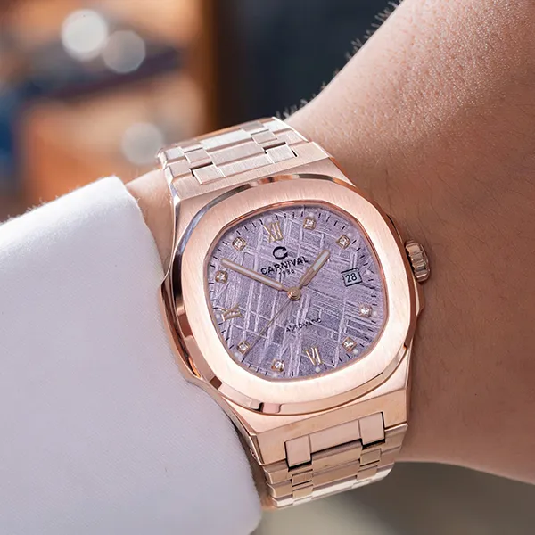 Đồng Hồ Nam Carniva 8160G-VH-TT Màu Vàng Hồng