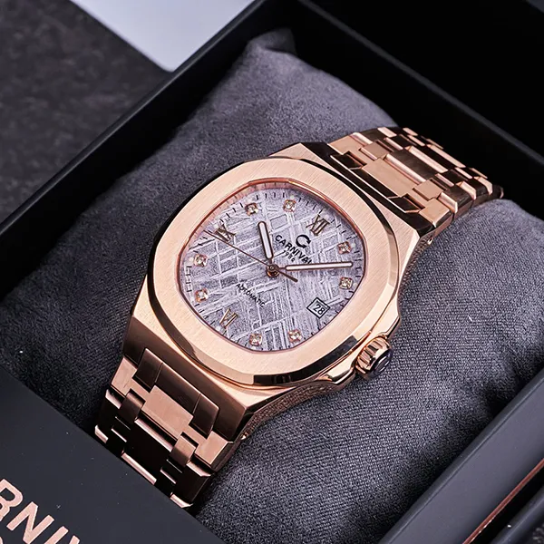 Đồng Hồ Nam Carniva 8160G-VH-TT Màu Vàng Hồng