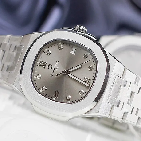 Đồng Hồ Nam Carniva 8160G-VT-TX Màu Bạc