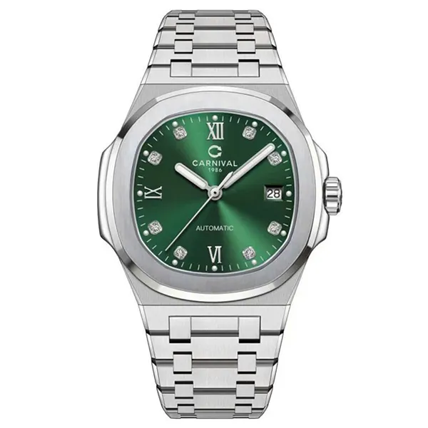Đồng Hồ Nam Carniva 8160G-VT-XL Màu Xanh Bạc