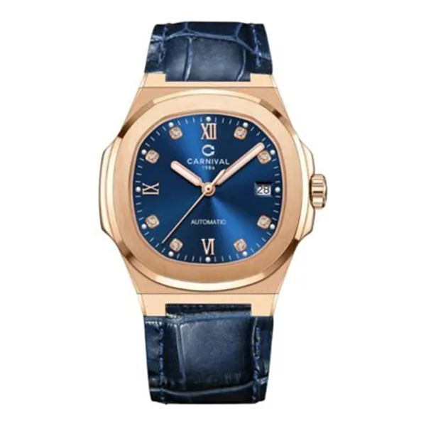 Đồng Hồ Nam Carnival 8160G-VH-DD-X Màu Xanh - Vàng Hồng