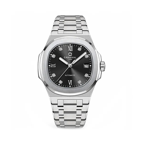 Đồng Hồ Nam Carnival 8160G-VT-D Màu Đen Bạc