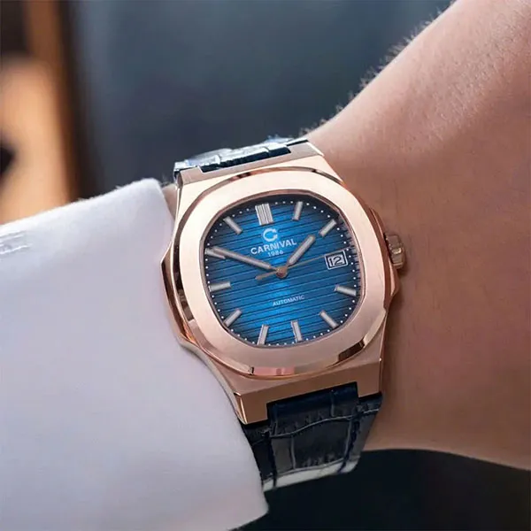 Đồng Hồ Nam Carnival Automatic 8108G1-VH-DD-X Màu Xanh