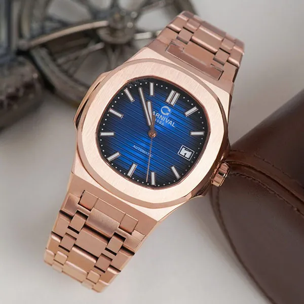 Đồng Hồ Nam Carnival Automatic 8108G1-VH-X Màu Vàng Hồng/Xanh