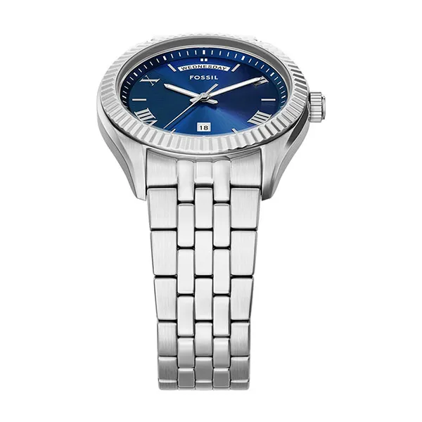 Đồng Hồ Nam Fossil Campbell Watch FS6140 Màu Bạc/Xanh