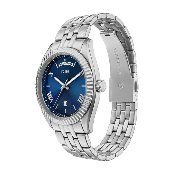 Đồng Hồ Nam Fossil Campbell Watch FS6140 Màu Bạc/Xanh