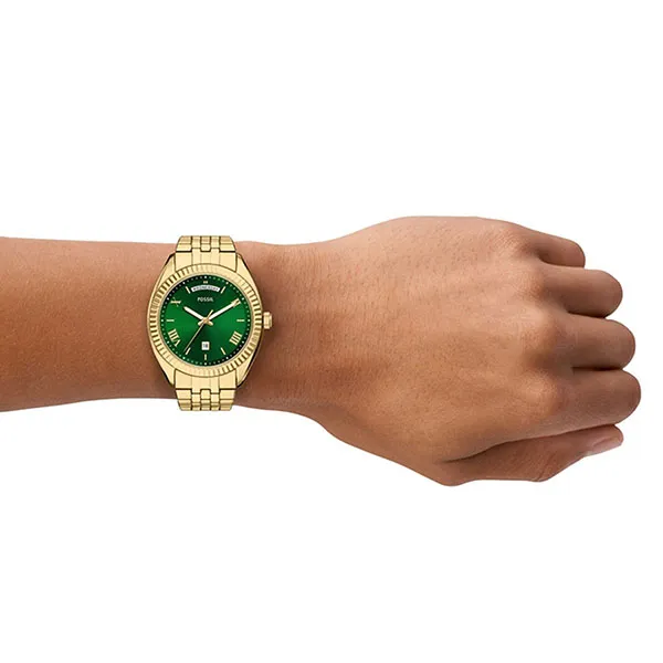 Đồng Hồ Nam Fossil Campbell Watch FS6142 Màu Gold/Xanh