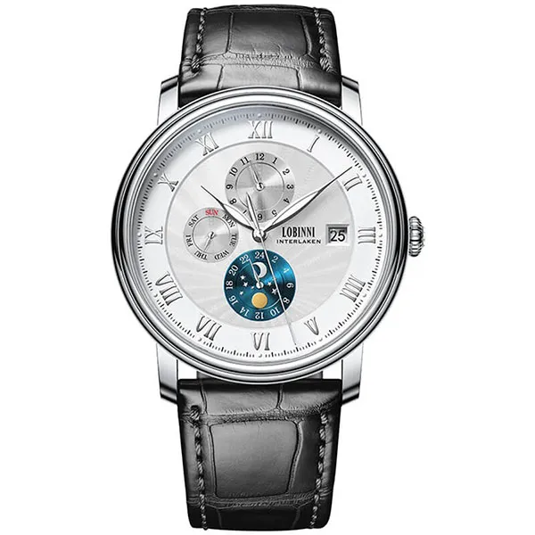 Đồng Hồ Nam Lobinni LB11023G-D4 Màu Bạc Đen