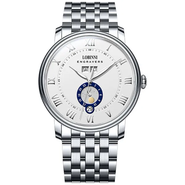 Đồng Hồ Nam Lobinni LB11025G-T3 Màu Bạc
