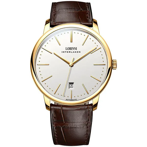 Đồng Hồ Nam Lobinni LB12028G-D1 Màu Nâu Vàng