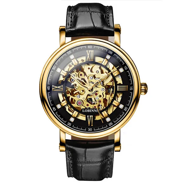 Đồng Hồ Nam Lobinni LB9010G-D2 Màu Đen