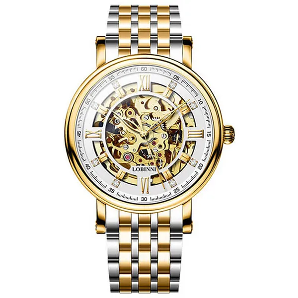 Đồng Hồ Nam Lobinni LB9010G-T1 Màu Vàng Bạc