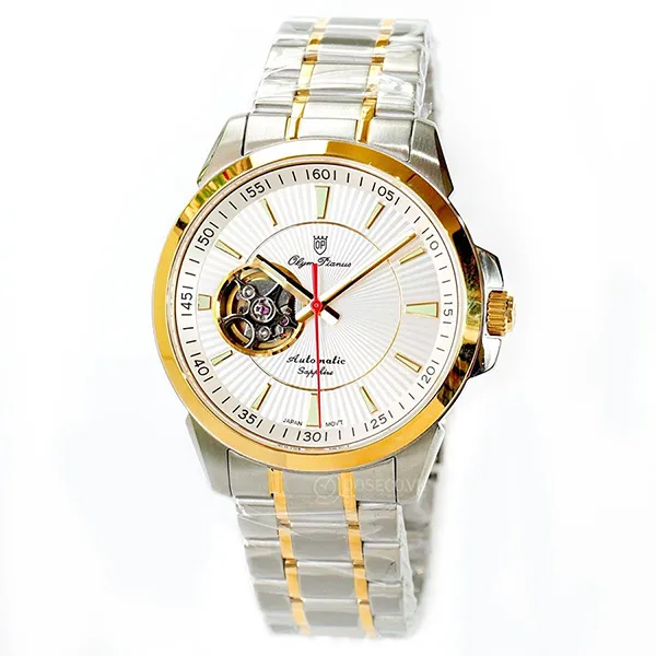 Đồng Hồ Nam Olym Pianus OP990-082AMSK-T Màu Demi (Vàng - Bạc)