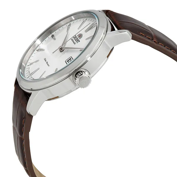 Đồng Hồ Nam Orient Contemporary Automatic Silver Dial Men's Watch RA-AC0F07S10B Màu Nâu Bạc