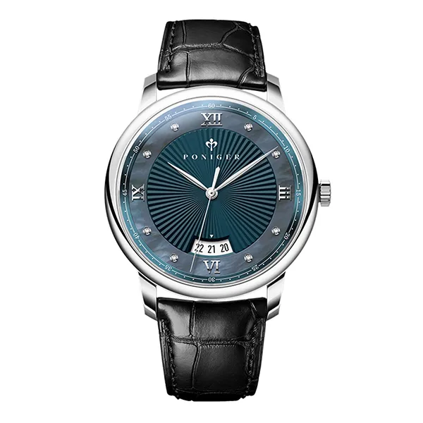 Đồng Hồ Nam Poniger P203G-D3 Màu Bạc Đen