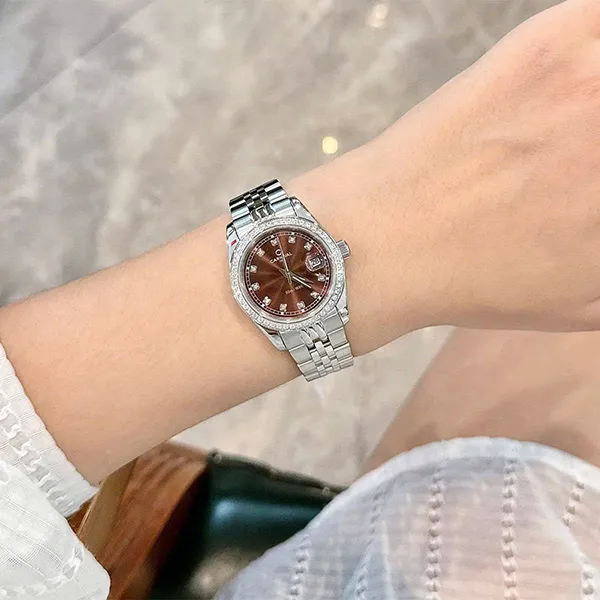 Đồng Hồ Nữ Carnival Quartz Watch 8131L2-VT-N Màu Bạc/Nâu