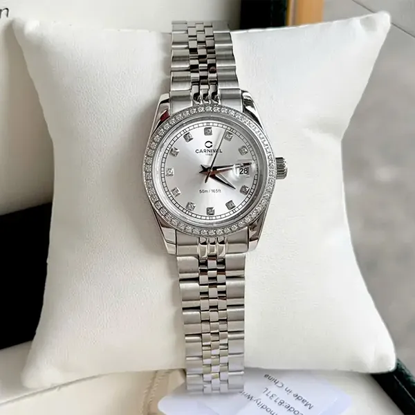 Đồng Hồ Nữ Carnival Quartz Watch 8131L2-VT-T Màu Bạc