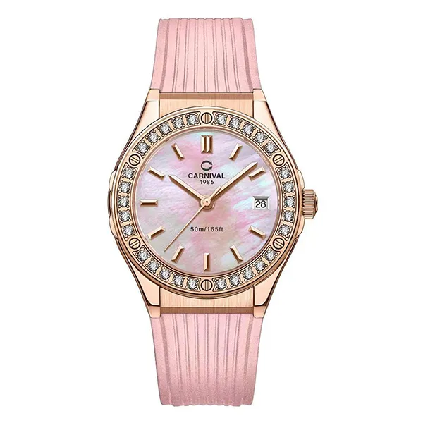Đồng Hồ Nữ Carnival Quartz Watch 8168L2-VH-DCS-HK2 Màu Hồng