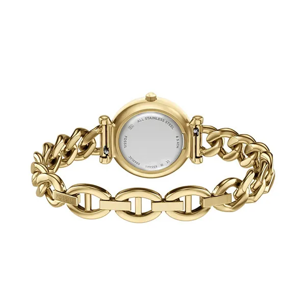 Đồng Hồ Nữ Fossil Carlie Stainless Steel Watch ES5441 Màu Vàng/Xanh