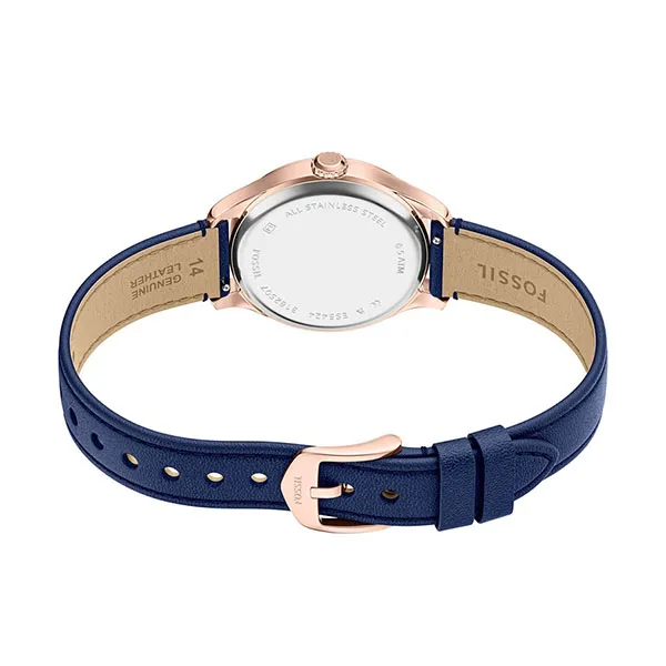 Đồng Hồ Nữ Fossil Gilmore Leather Watch ES5424 Màu Xanh Navy