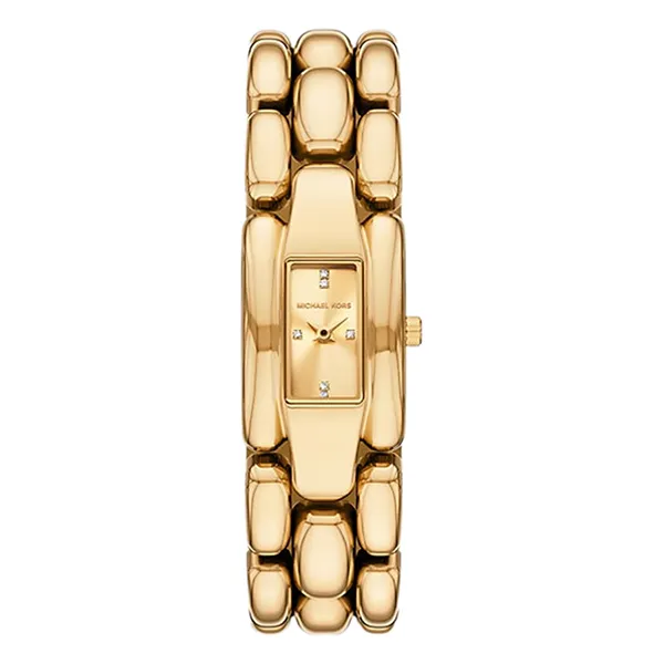 Đồng Hồ Nữ Michael Kors MK Mini Hally Pavé Gold Tone Watch MK4921 Màu Vàng Gold