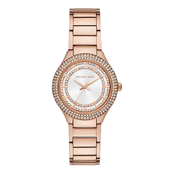 Đồng Hồ Nữ Michael Kors MK Mini Sylvia Pavé Rose Gold Tone Watch MK4942 Màu Vàng Hồng