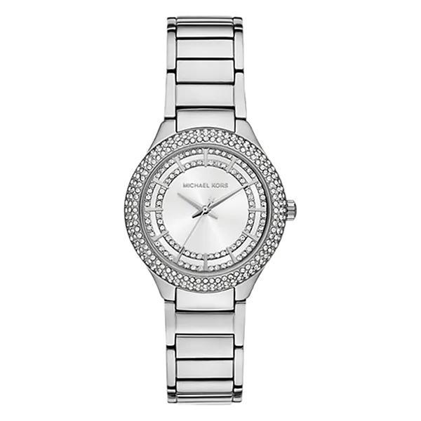 Đồng Hồ Nữ Michael Kors MK Mini Sylvia Pavé Silver Tone Watch MK4943 Màu Bạc