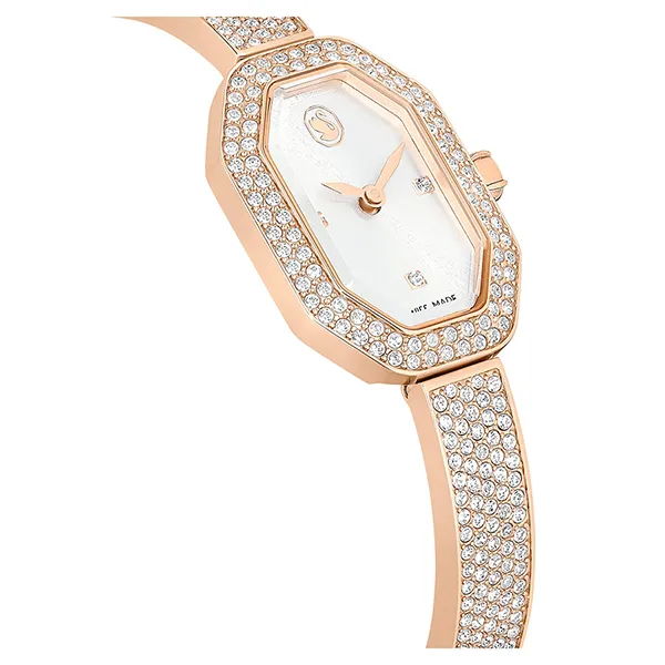 Đồng Hồ Nữ Swarovski Dextera Bangle Watch Swiss Made, Metal Bracelet, Rose Gold Tone, Rose Gold-Tone Finish 5672992 Màu Vàng Hồng