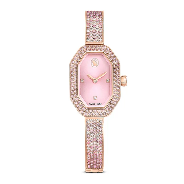 Đồng Hồ Nữ Swarovski Swiss Made Metal Bracelet Pink, Rose Gold-Tone Plated 5717588 Màu Hồng