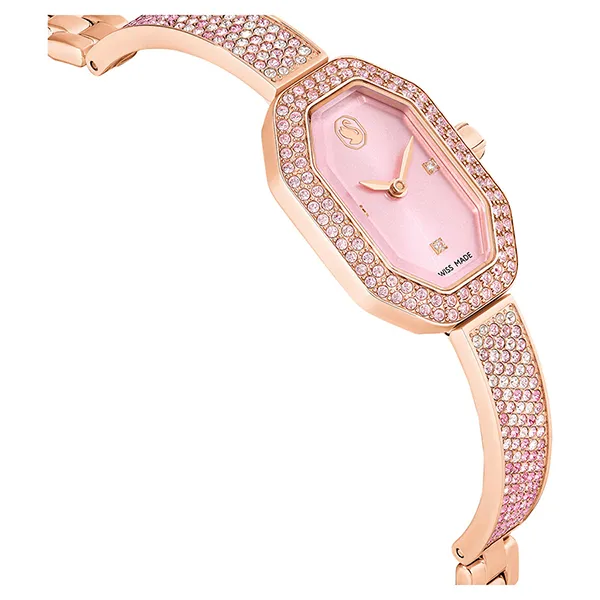 Đồng Hồ Nữ Swarovski Swiss Made Metal Bracelet Pink, Rose Gold-Tone Plated 5717588 Màu Hồng