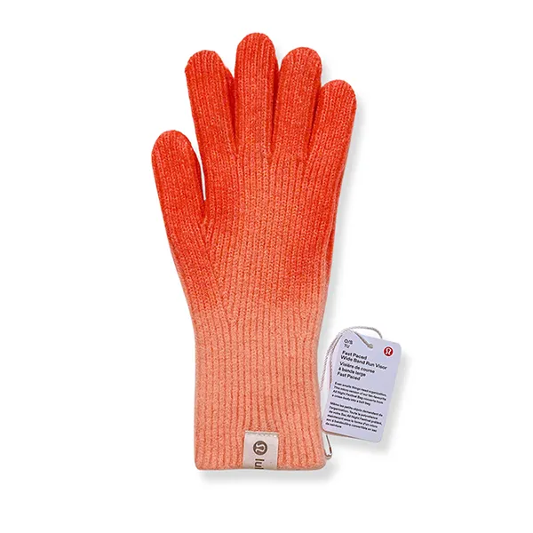 Găng Tay Unisex Lululemon Mandarin Gradient Màu Đỏ Cam