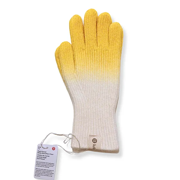 Găng Tay Unisex Lululemon Sunshine Yellow Gradient Màu Trắng Vàng