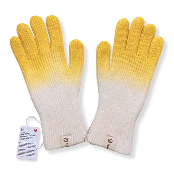 Găng Tay Unisex Lululemon Sunshine Yellow Gradient Màu Trắng Vàng