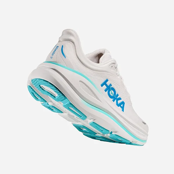 Giày Chạy Bộ Nam Hoka Bondi 9 1162011-WKB Màu Trắng Size 8US