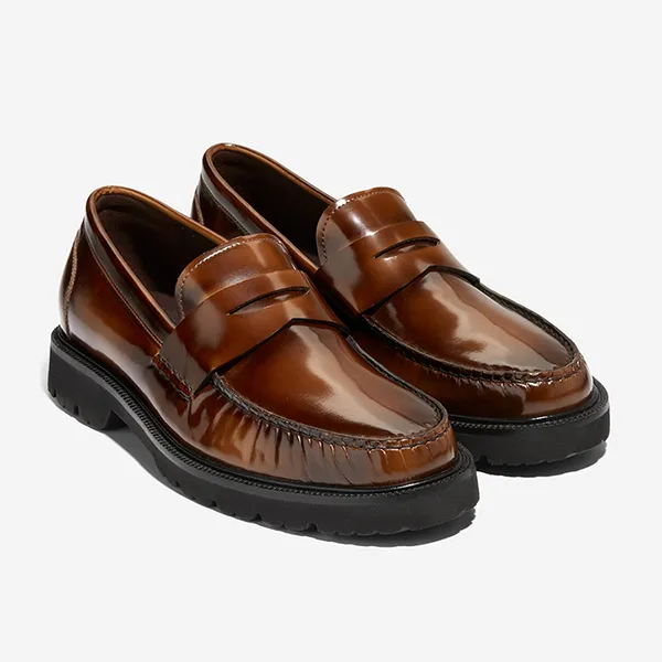 Giày Lười Nam Cole Haan American Classic Penny Loafer C38662-400 Màu Nâu Đậm Size 40