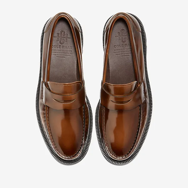 Giày Lười Nam Cole Haan American Classic Penny Loafer C38662-400 Màu Nâu Đậm Size 40