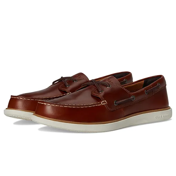 Giày Lười Nam Cole Haan GCC Boat C40390-405 Màu Nâu Size 40.5