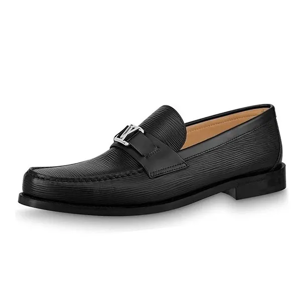 Giày Lười Nam Louis Vuitton LV 22SS Major 1A8EWM Màu Đen Size 5.5