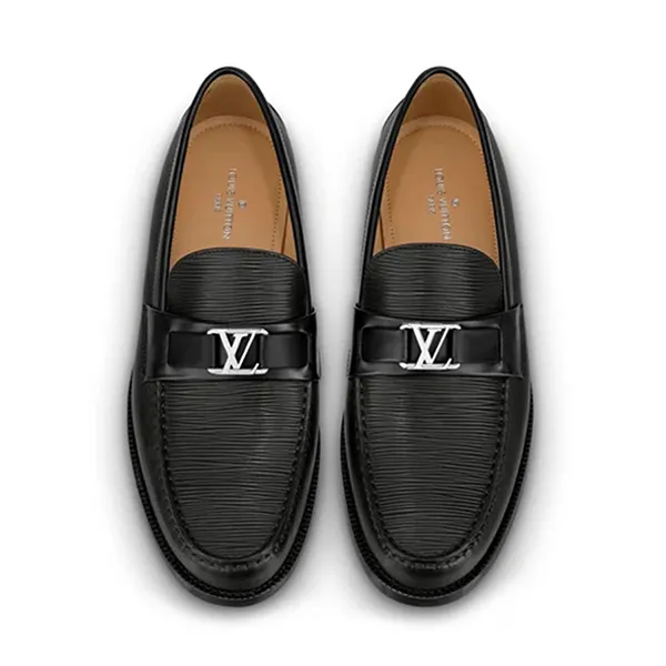 Giày Lười Nam Louis Vuitton LV 22SS Major 1A8EWM Màu Đen Size 5.5