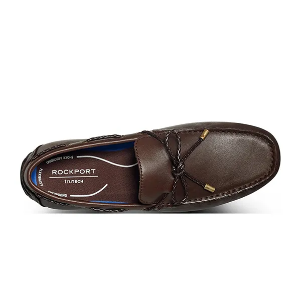 Giày Lười Nam Rockport Taya Loafer Màu Nâu Đậm Size 40