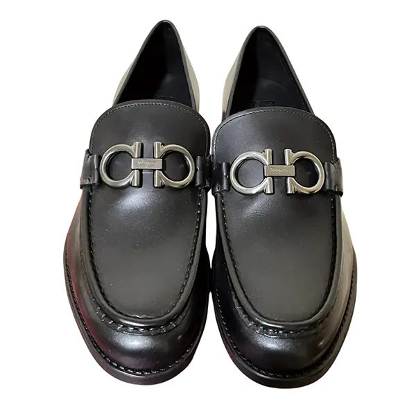 Giày Lười Nam Salvatore Ferragamo Men's Telve Loafers 0720999 Màu Đen Size 6