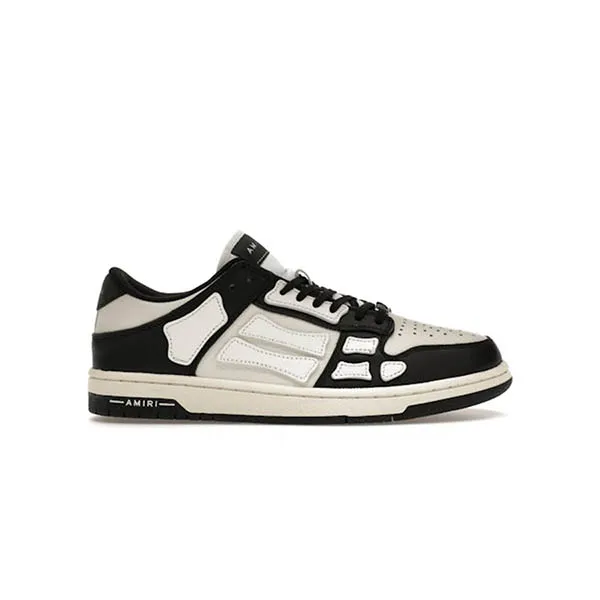 Giày Sneaker Amiri Skel Top Low PXWFS002 Màu Đen Trắng Size 40