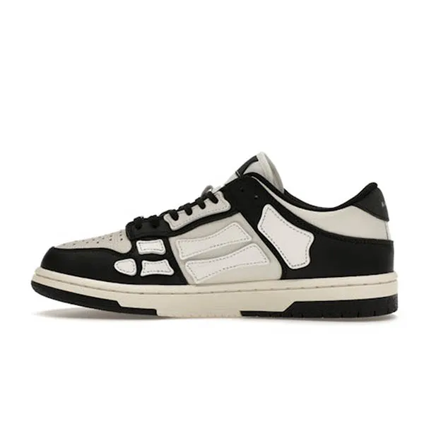 Giày Sneaker Amiri Skel Top Low PXWFS002 Màu Đen Trắng Size 40