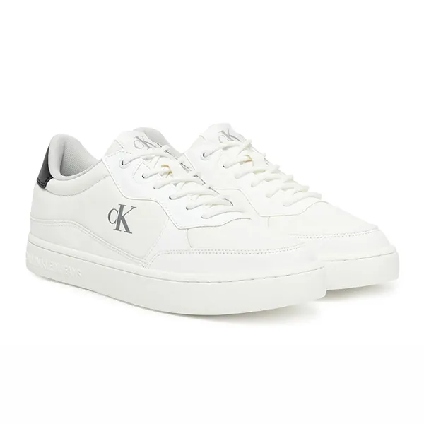 Giày Sneaker Nam Calvin Klein CK YM0YM01202-SR-01W Màu Trắng Size 40